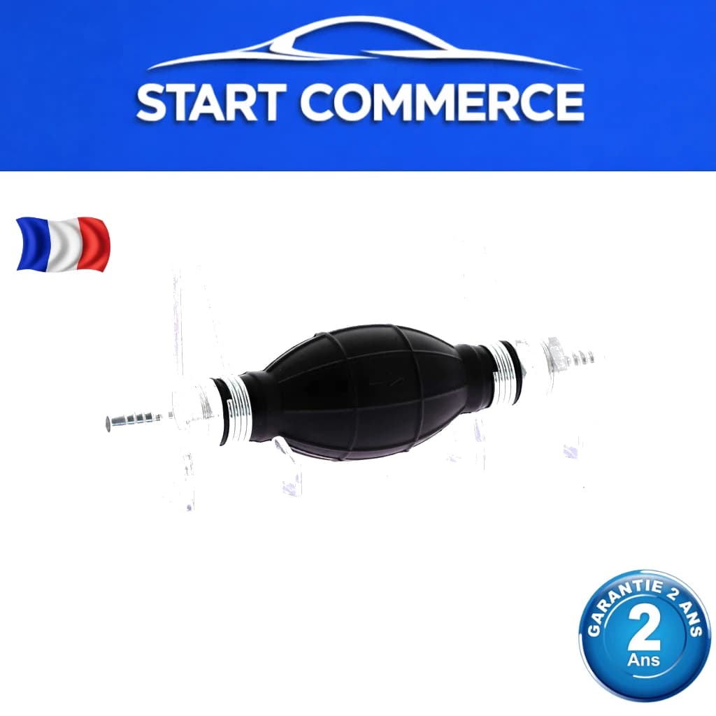 STORM Poire d'amorçage gasoil 8mm/8mm avec clapet anti-retour