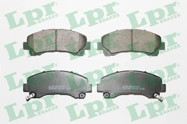 LPR Jeu de plaquettes de frein pour Isuzu D-Max