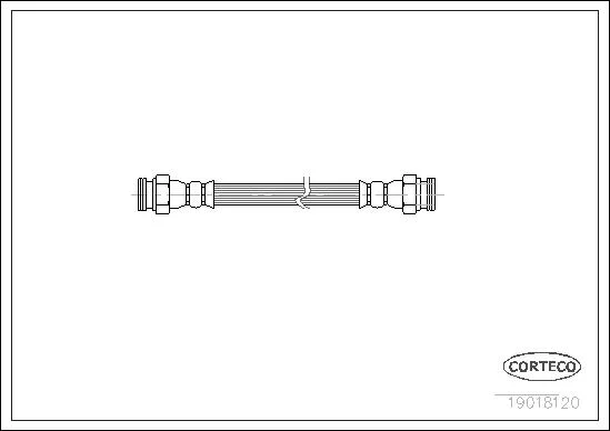 CORTECO flexible de frein fiat - citroen