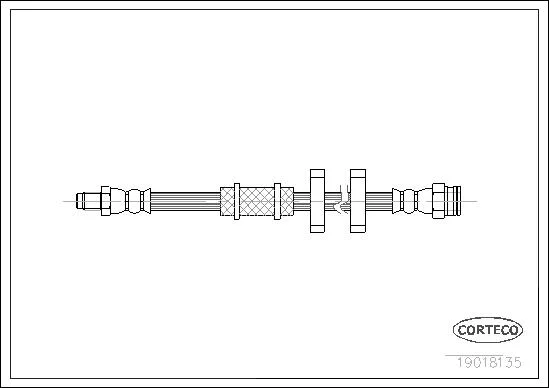 CORTECO flexible de frein fiat - fiat l.t.