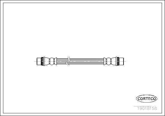 CORTECO flexible de frein renault + lt-p