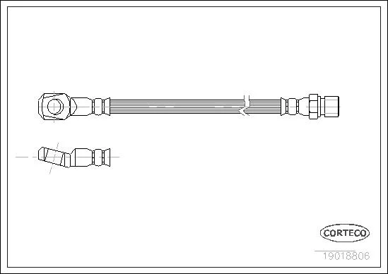 CORTECO flexible de frein mercedes l.t.