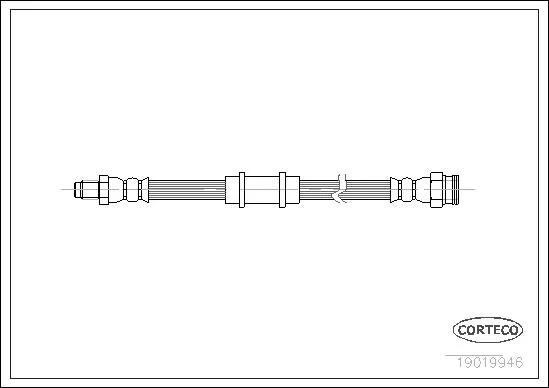 CORTECO flexible de frein fiat-fiat l.t.