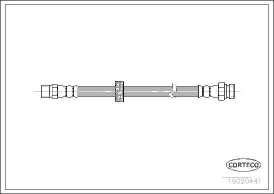 CORTECO flexible de frein vw golf, jetta