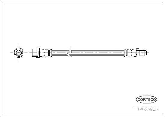 CORTECO flexible de frein audi a4
