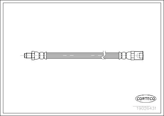 CORTECO flexible de frein iveco 35, 50