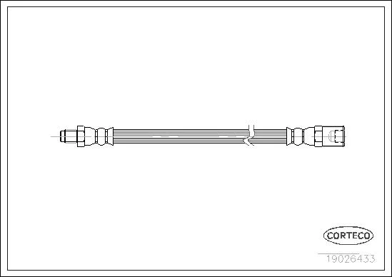 CORTECO flexible de frein avant iveco 35, 50