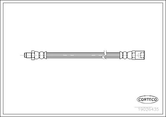 CORTECO flexible de frein iveco