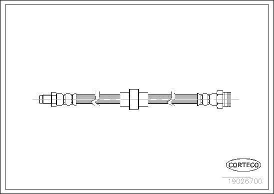 CORTECO flexible de frein peugeot 205