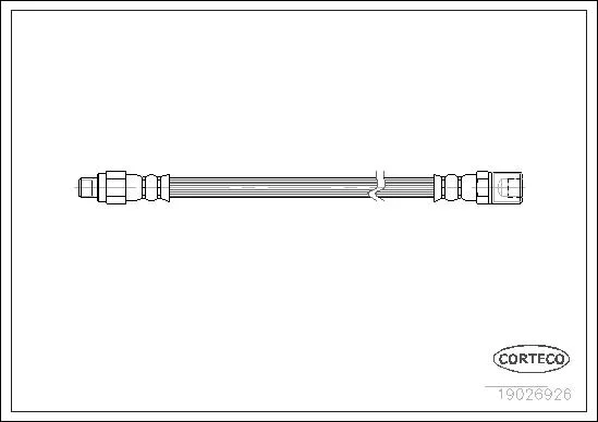 CORTECO flexible de frein iveco 30-8, 35-