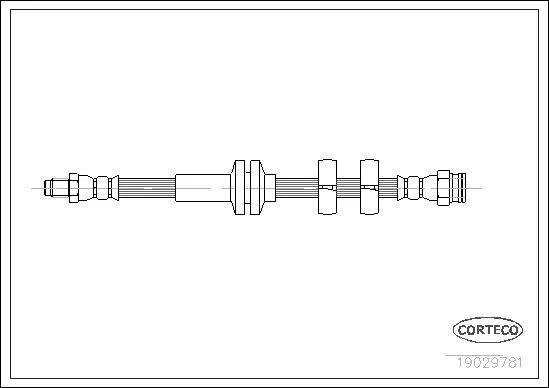 CORTECO flexible de frein alfa romeo 147, 156