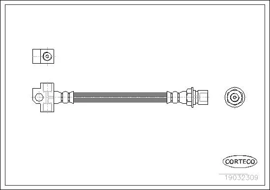 CORTECO flexible de frein ford transit
