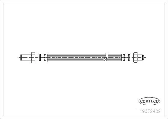 CORTECO flexible de frein suzuki samurai