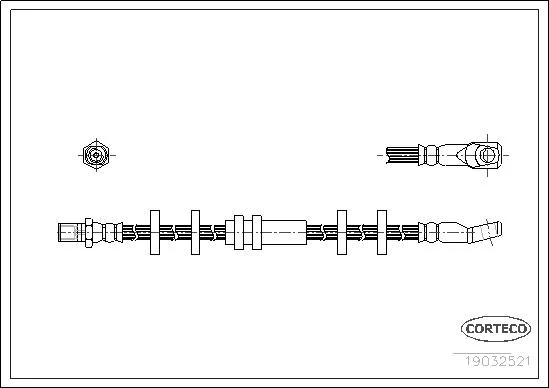 CORTECO flexible de frein lancia