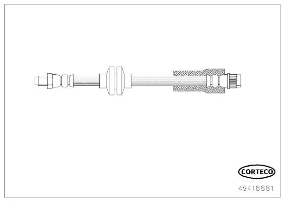 CORTECO flexible de frein gm 415/390x30x