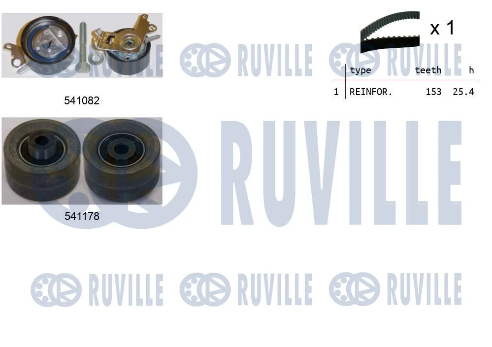 RUVILLE Kit de distribution complet pour 307 2.0/1.8 16V 01->