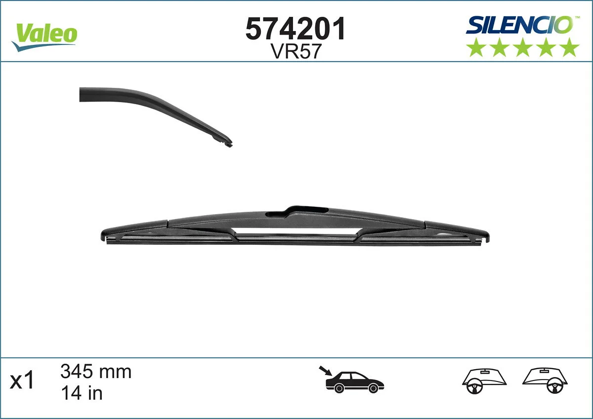 VALEO silencio vr57 x1 - jazz, x-trail 2