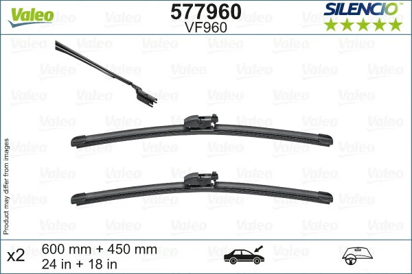 VALEO silencio vf960 x2 - balais d'essuie-glace avant cx-5, mazda 6
