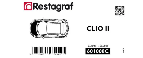 RESTAGRAF kit capot clio ii phase 1