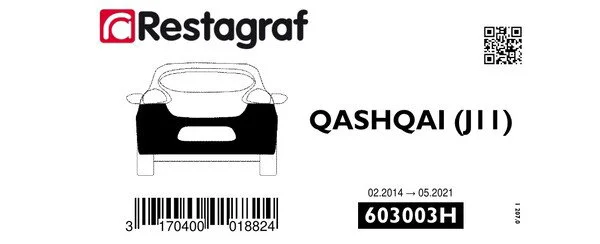 RESTAGRAF kit bouclier arrière qashqai j11