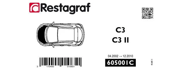 Restagraf Kit de capot C3 A8-C3 II A31