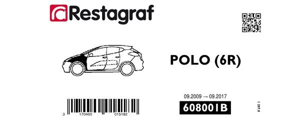 RESTAGRAF kit d'aile avant polo 6r