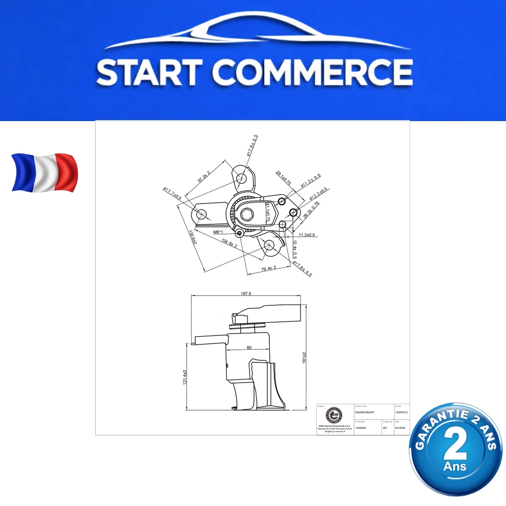 SKV Support moteur