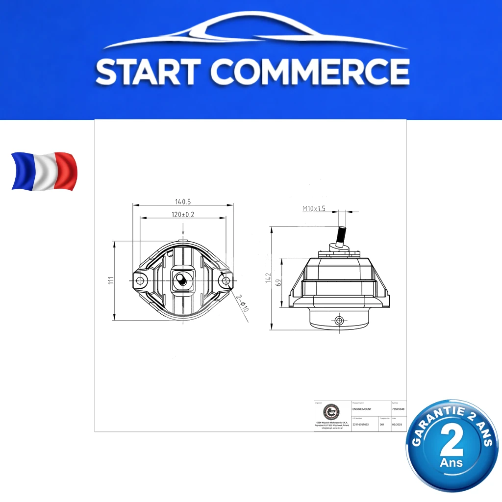 SKV Support moteur