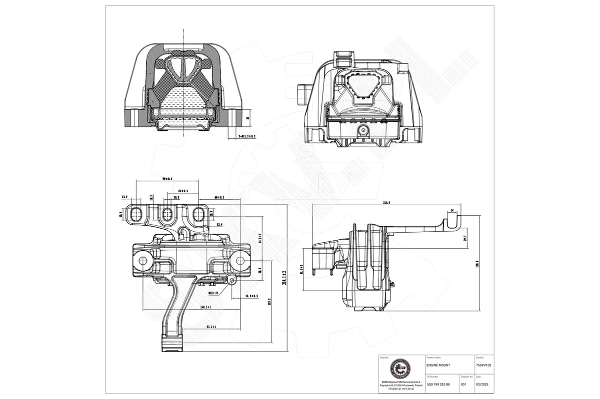 SKV Support moteur