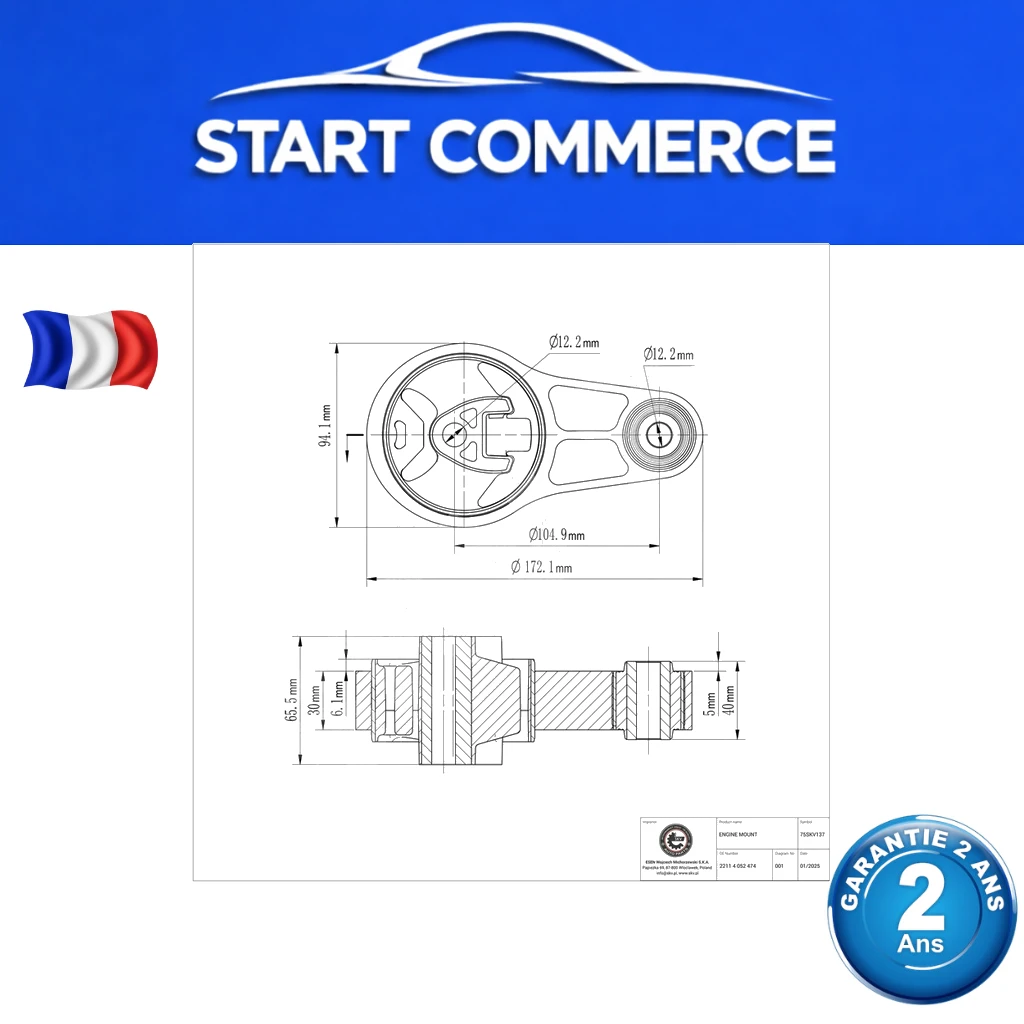 SKV Support moteur