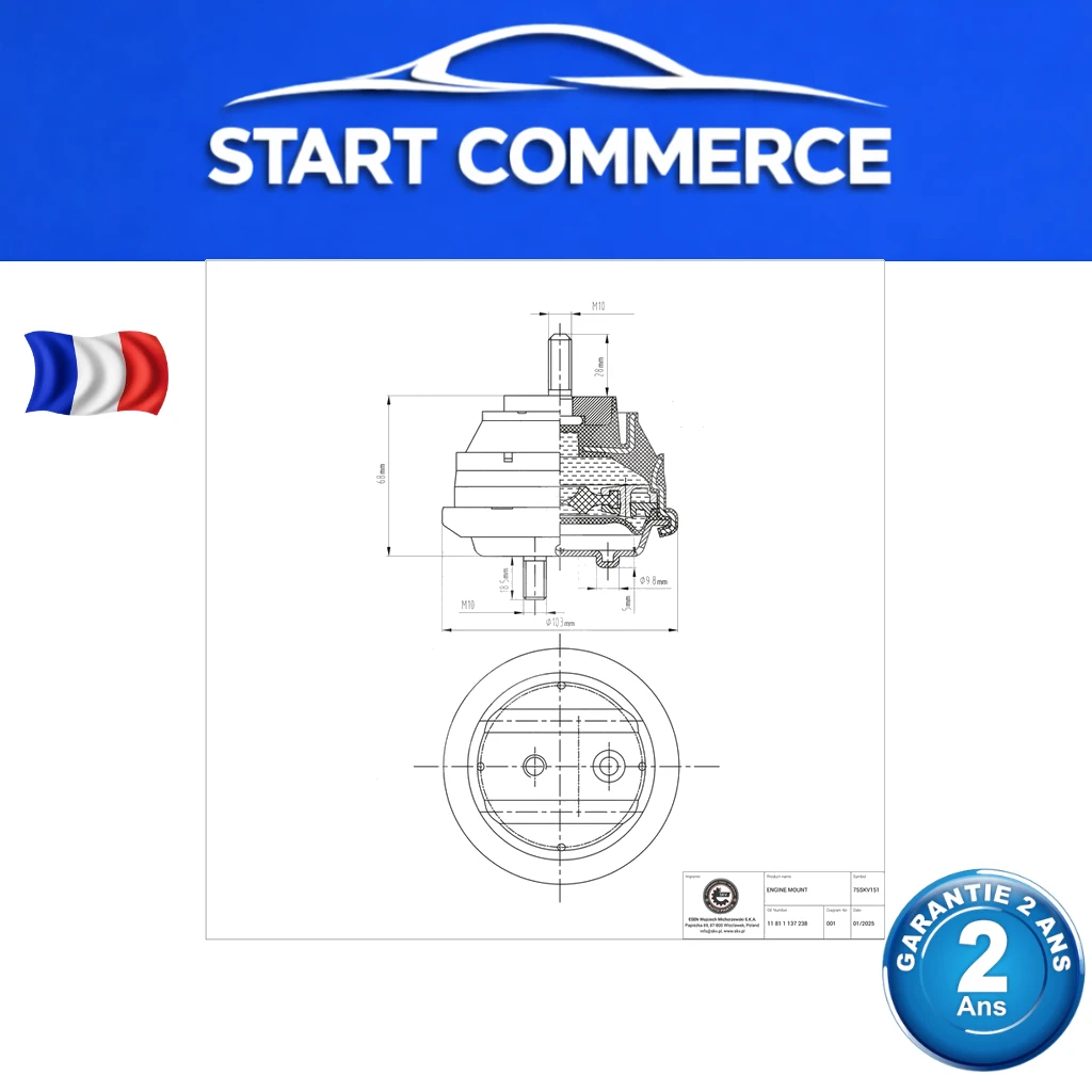 SKV Support moteur