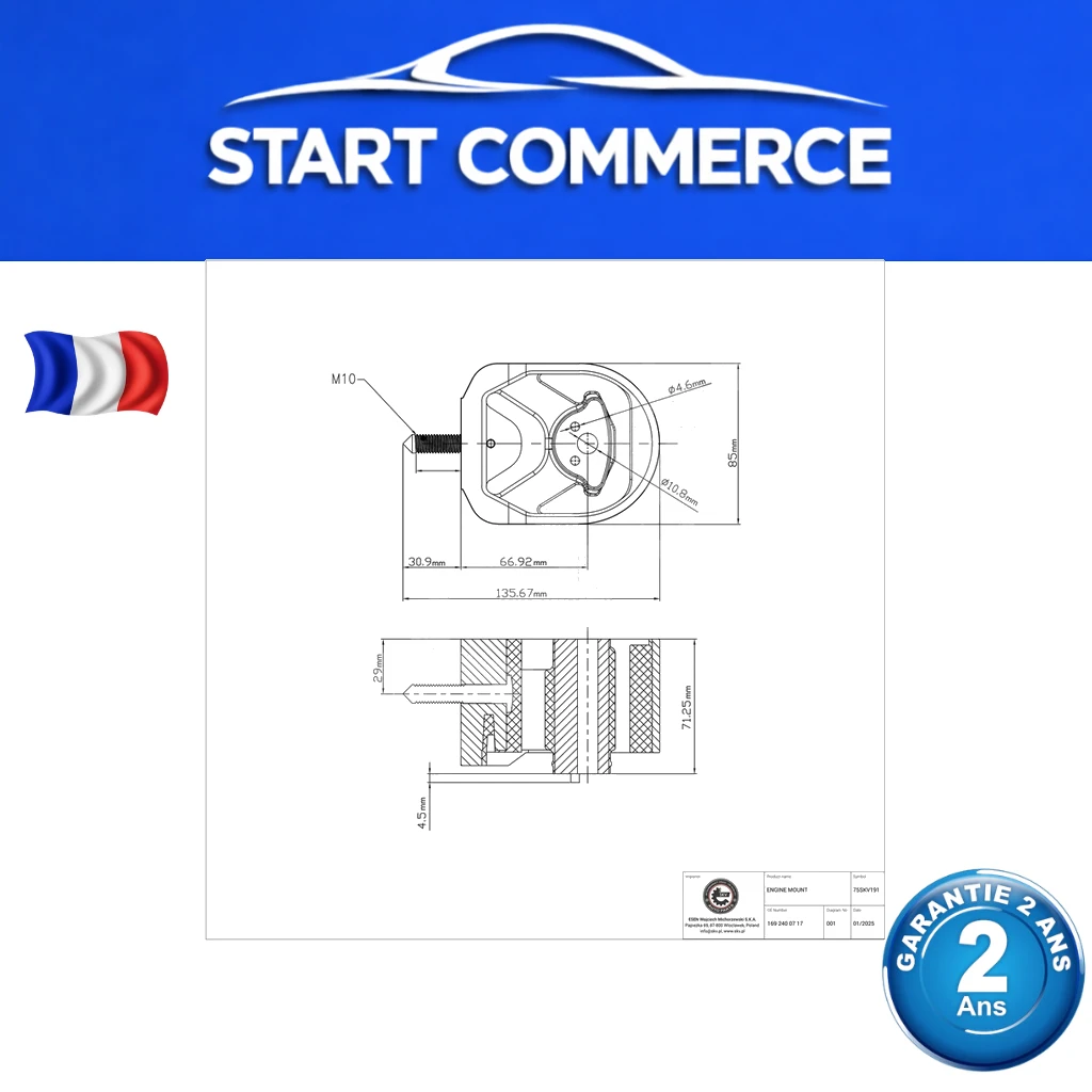 SKV Support moteur