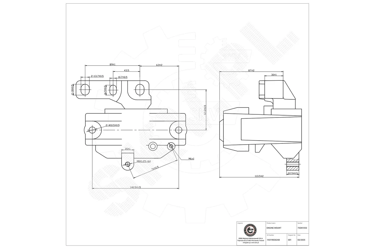 SKV Support moteur