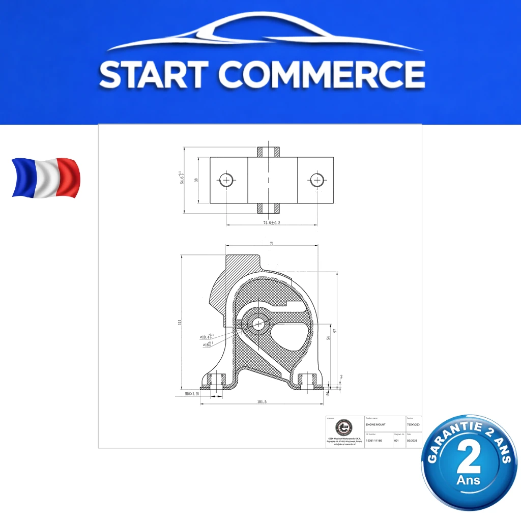 SKV Support moteur