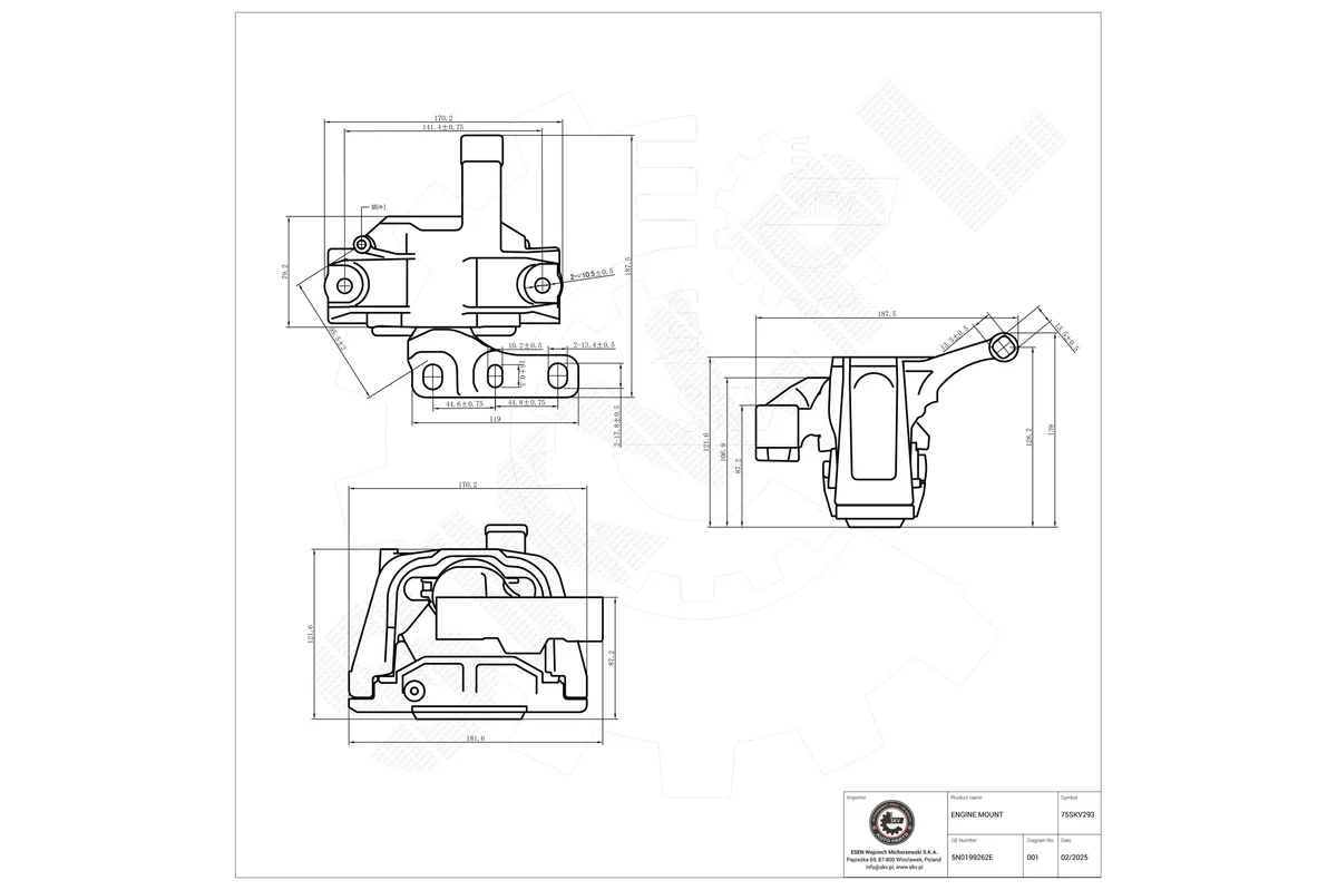 SKV Support moteur