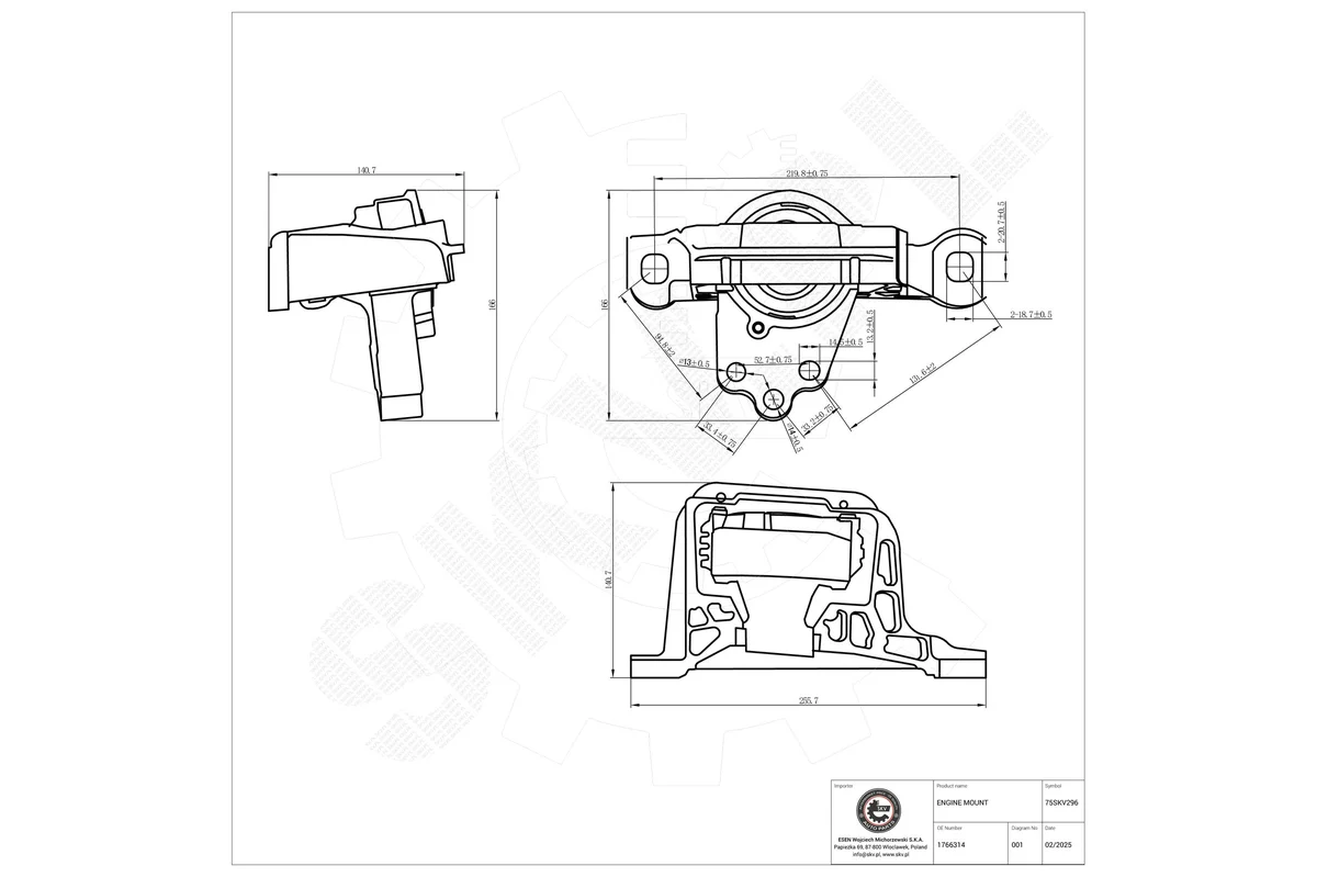 SKV Support moteur