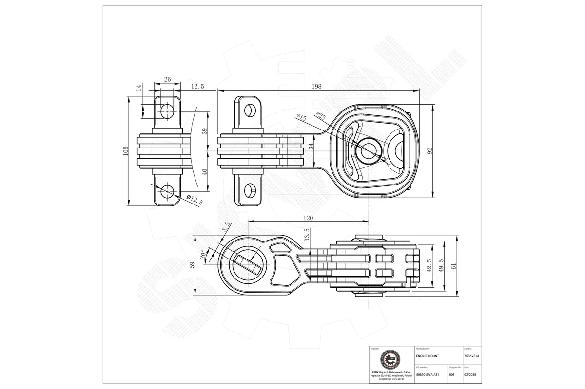 SKV Support moteur