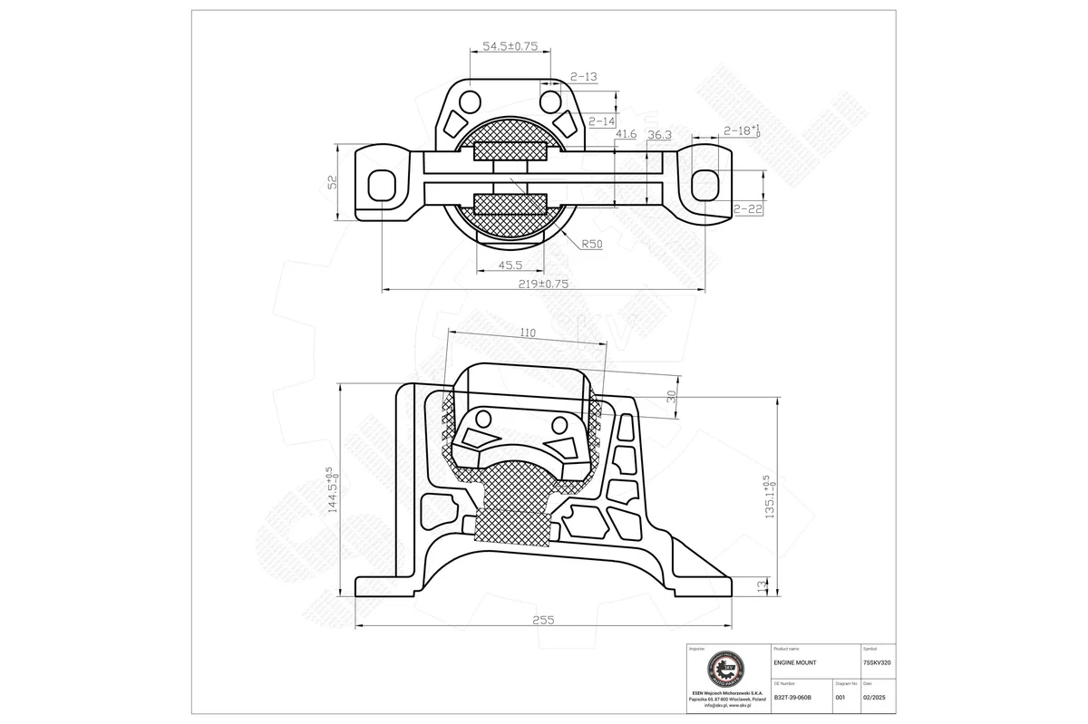 SKV Support moteur