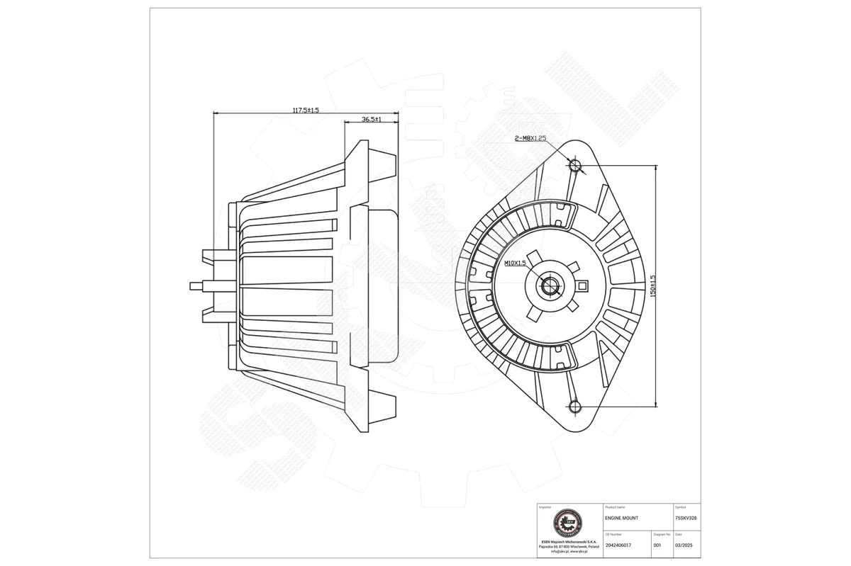 SKV Support moteur