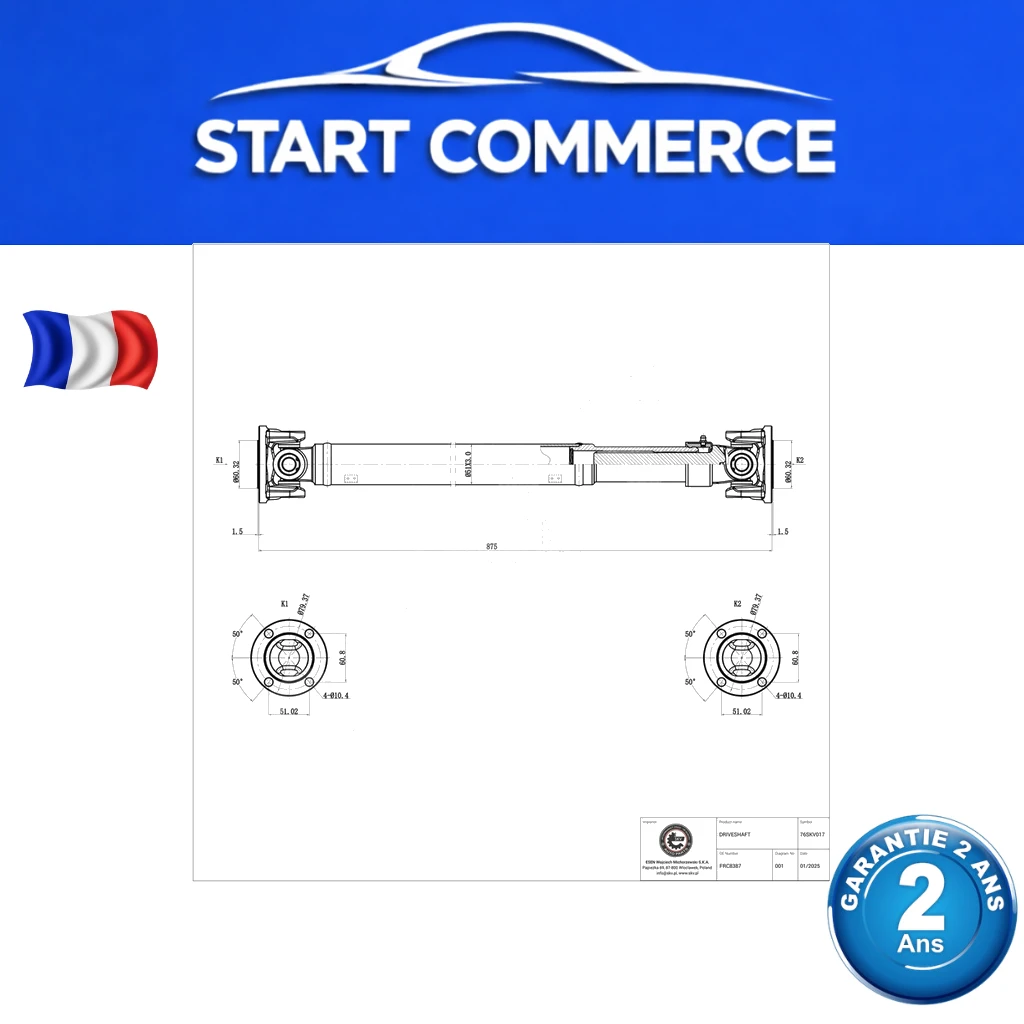 SKV Arbre de transmission