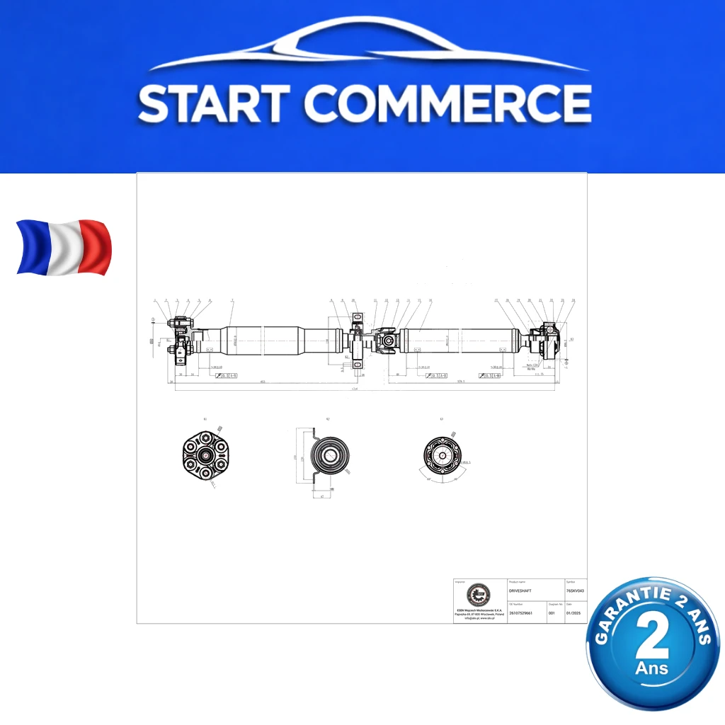 SKV Arbre de transmission