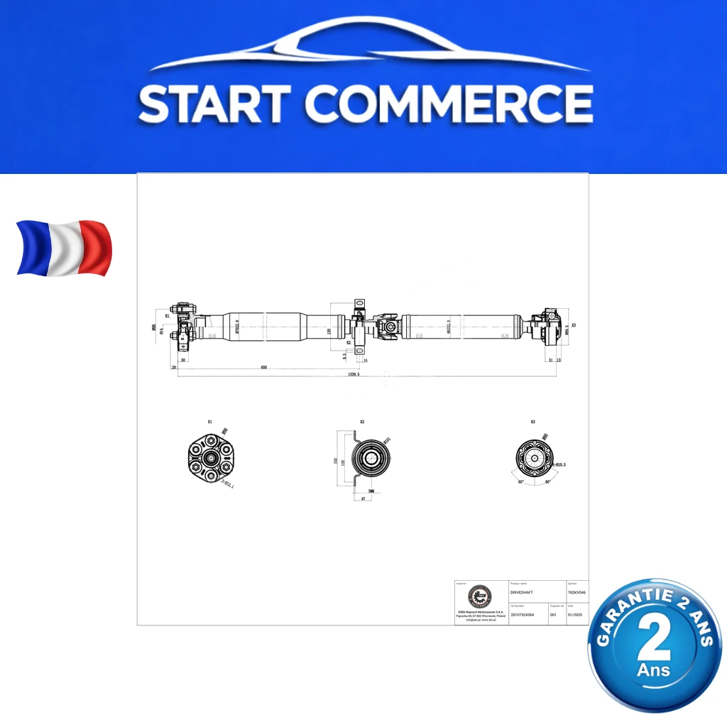 SKV Arbre de transmission