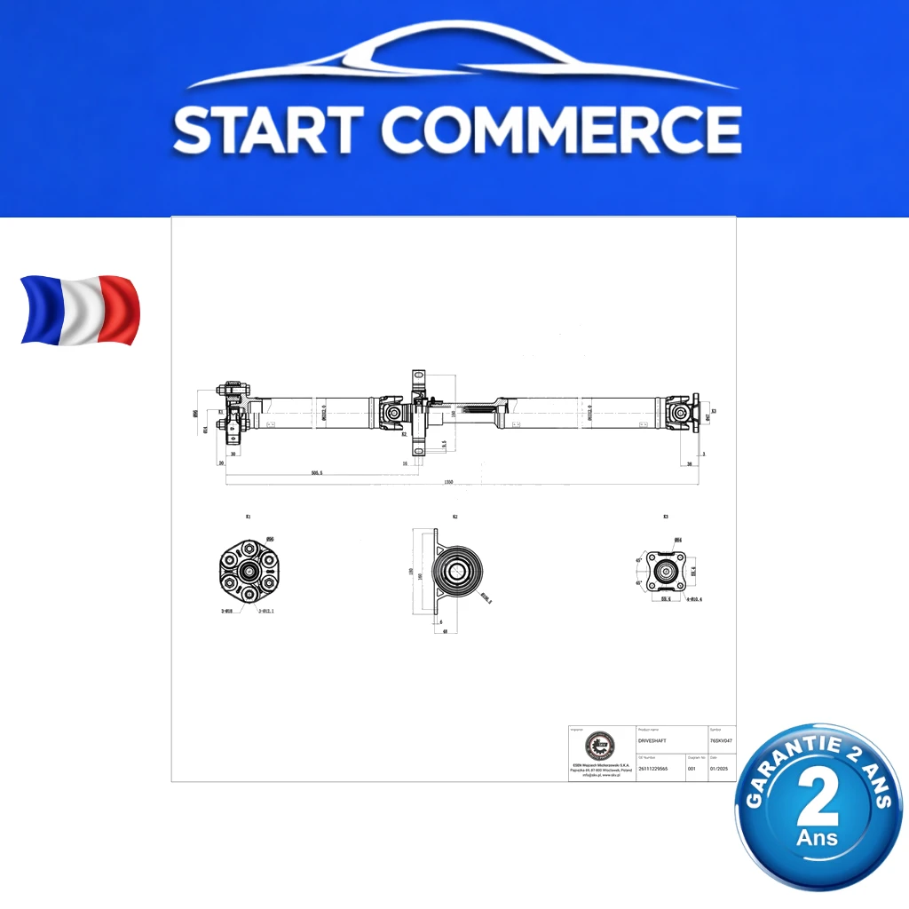SKV Arbre de transmission