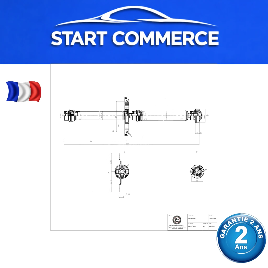 SKV arbre de transmission