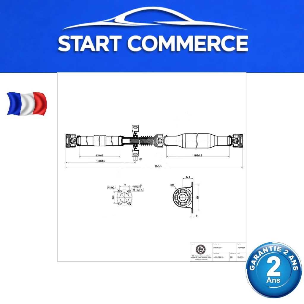 SKV Arbre de transmission
