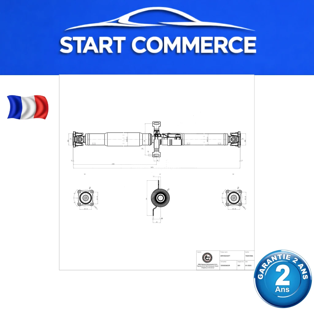 SKV Arbre de transmission