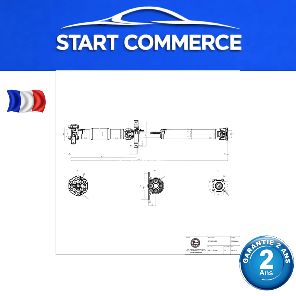 SKV Arbre de transmission