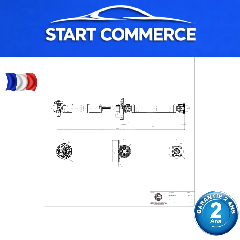 SKV Arbre de transmission