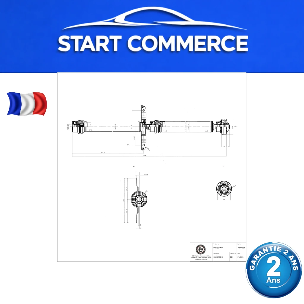 SKV Arbre de transmission