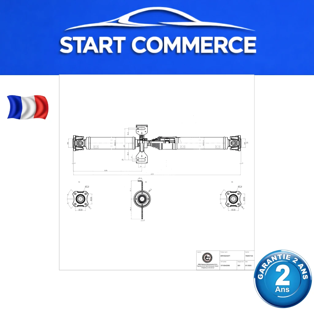 SKV Arbre de transmission